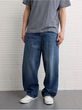 American Eagle Outfitters baggy Wide-Leg Jeans in Blue 34x34